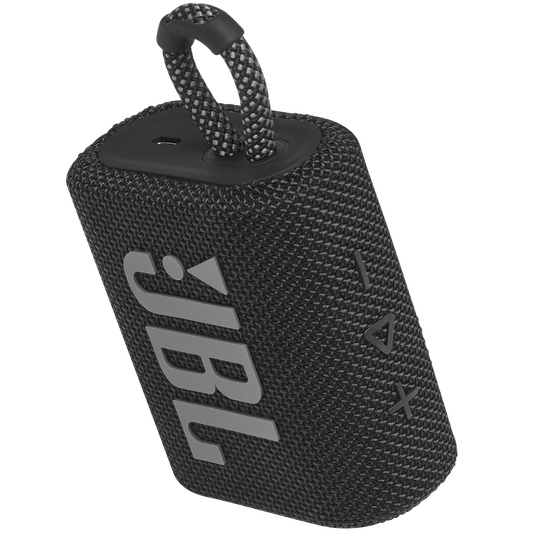 JBL Go 3 - Black - Portable Waterproof Speaker - Detailshot 2