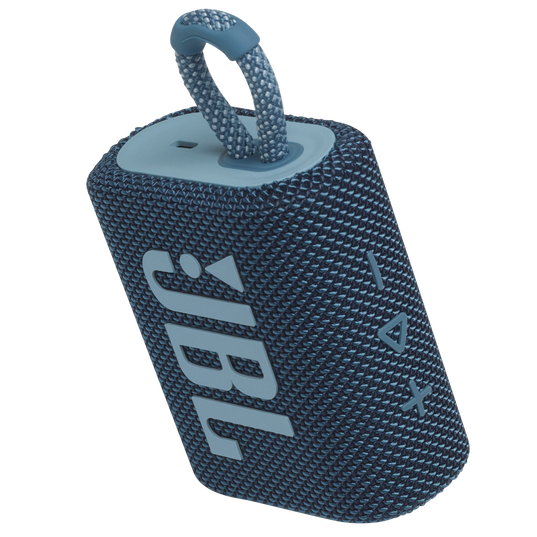 JBL Go 3 - Blue - Portable Waterproof Speaker - Detailshot 2