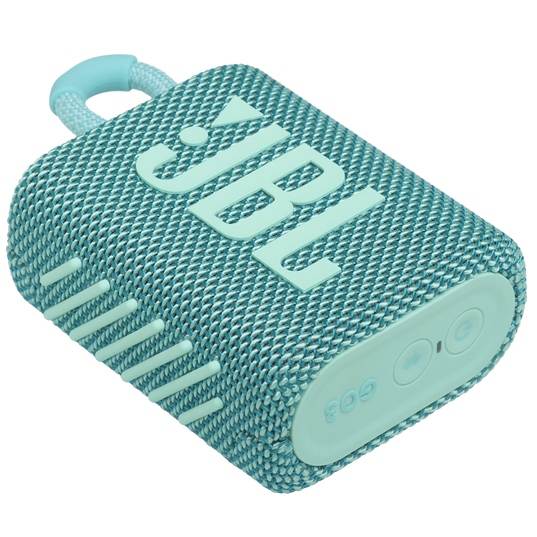 JBL Go 3 - Teal - Portable Waterproof Speaker - Detailshot 3