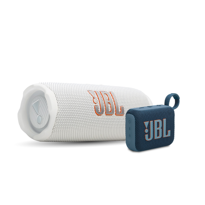 KIT JBL Flip 7 White + Go 4 BlueKIT JBL Flip 7 White + Go 4 Blue KIT JBL Flip 7 White + Go 4 Blue