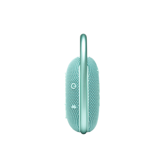 JBL Clip 4 - Teal - Ultra-portable Waterproof Speaker - Left