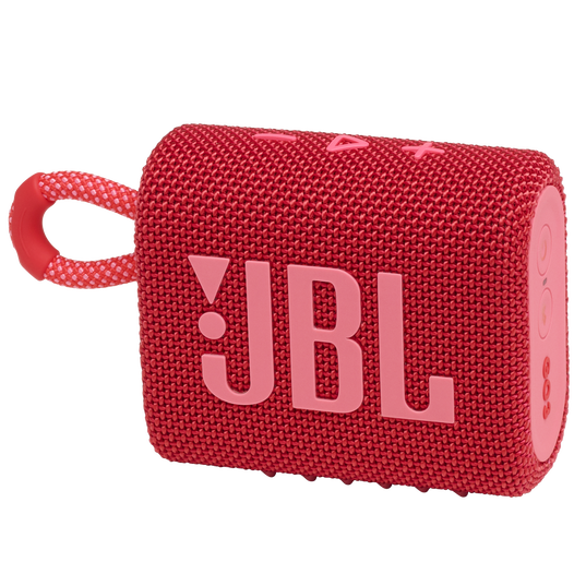 JBL Go 3 - Red - Portable Waterproof Speaker - Hero