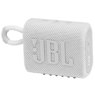 JBL Go 3 - White - Portable Waterproof Speaker - Hero