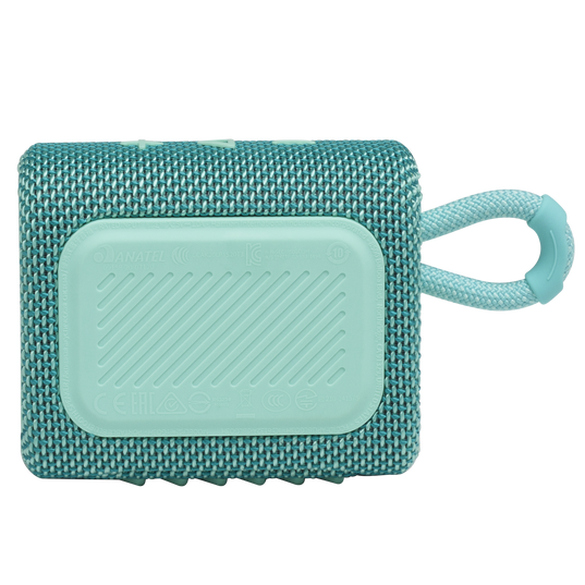 JBL Go 3 - Teal - Portable Waterproof Speaker - Back