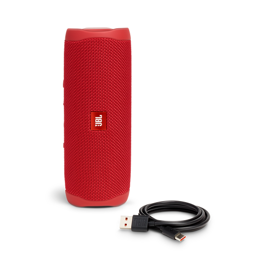 JBL Flip 5 - Red - Portable Waterproof Speaker - Detailshot 1
