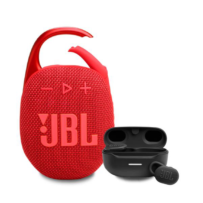 KIT JBL Clip 5 Red + Endurance Race TWS Black
