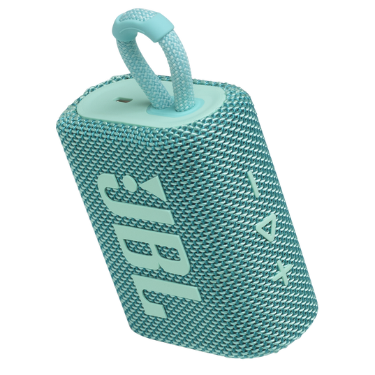 JBL Go 3 - Teal - Portable Waterproof Speaker - Detailshot 2