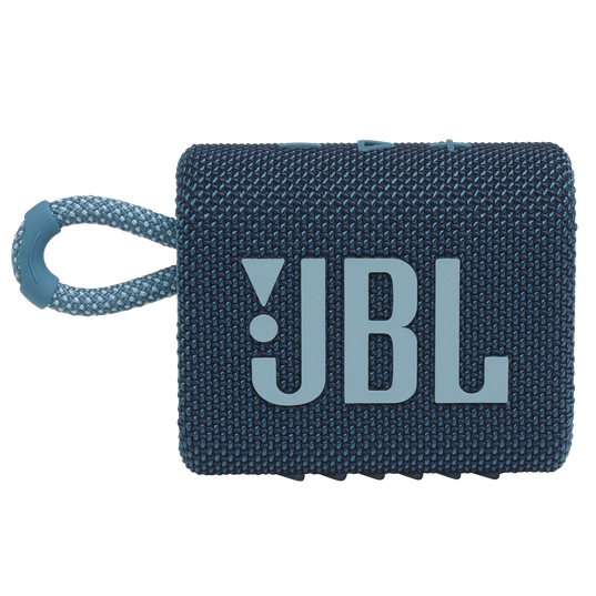 JBL Go 3 - Blue - Portable Waterproof Speaker - Front