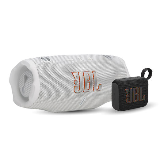 KIT JBL Charge 6 White + Go 4 Black image number null