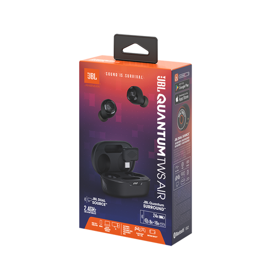 JBL Quantum TWS Air - Black - True wireless gaming earbuds - Detailshot 15 image number null