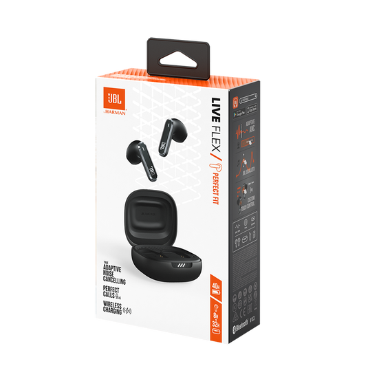 JBL Live Flex - Black - True wireless Noise Cancelling earbuds - Detailshot 3 image number null