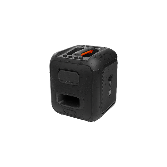 JBL PartyBox Encore - Black - Portable party speaker with 100W powerful sound, built-in dynamic light show, included digital wireless mics, and splash proof design. - Detailshot 4 image number null