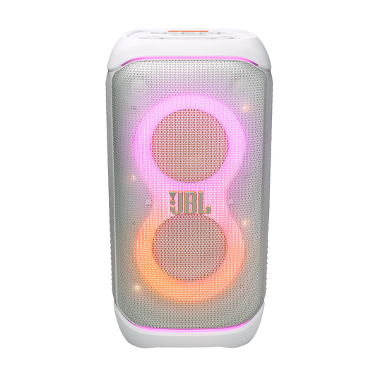 JBL PartyBox Stage 320 - White - Portable party speaker with wheels - Front image number null