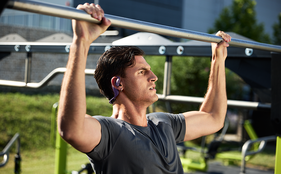 JBL Endurance Pace Comodidad de diseño abierto con banda para el cuello de cable con memoria - Image