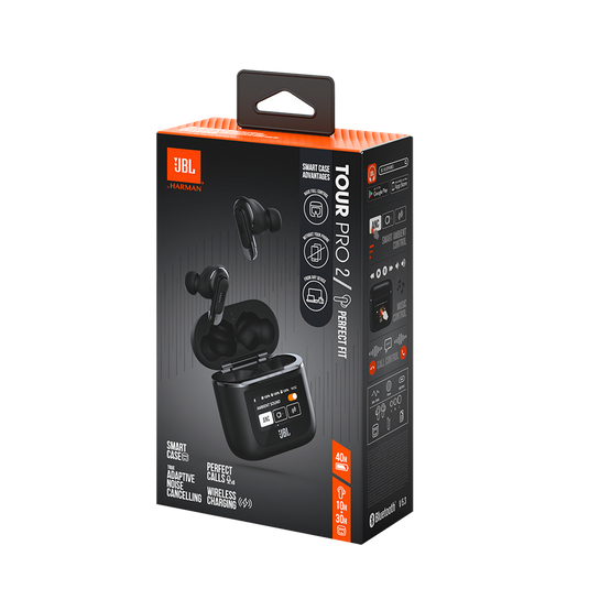 JBL TOUR PRO 2 Black ブラック 箱付き JBL Tour Pro 2 | Auriculares True Wireless con cancelación de ruido