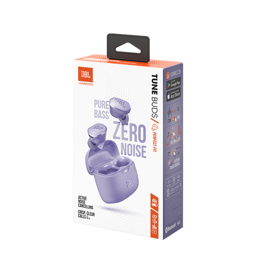 JBL Tune Buds - Purple - True wireless Noise Cancelling earbuds - Detailshot 10 image number null