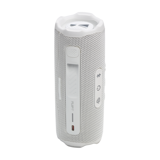 JBL Flip 7 - White - Portable waterproof and drop-proof  speaker - Back image number null