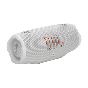 JBL Charge 6 - White - Portable waterproof and drop-proof Bluetooth speaker - Hero JBL Charge 6