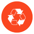 Hecho de plástico y tejidos reciclados, además del embalaje de papel con certificación FSC